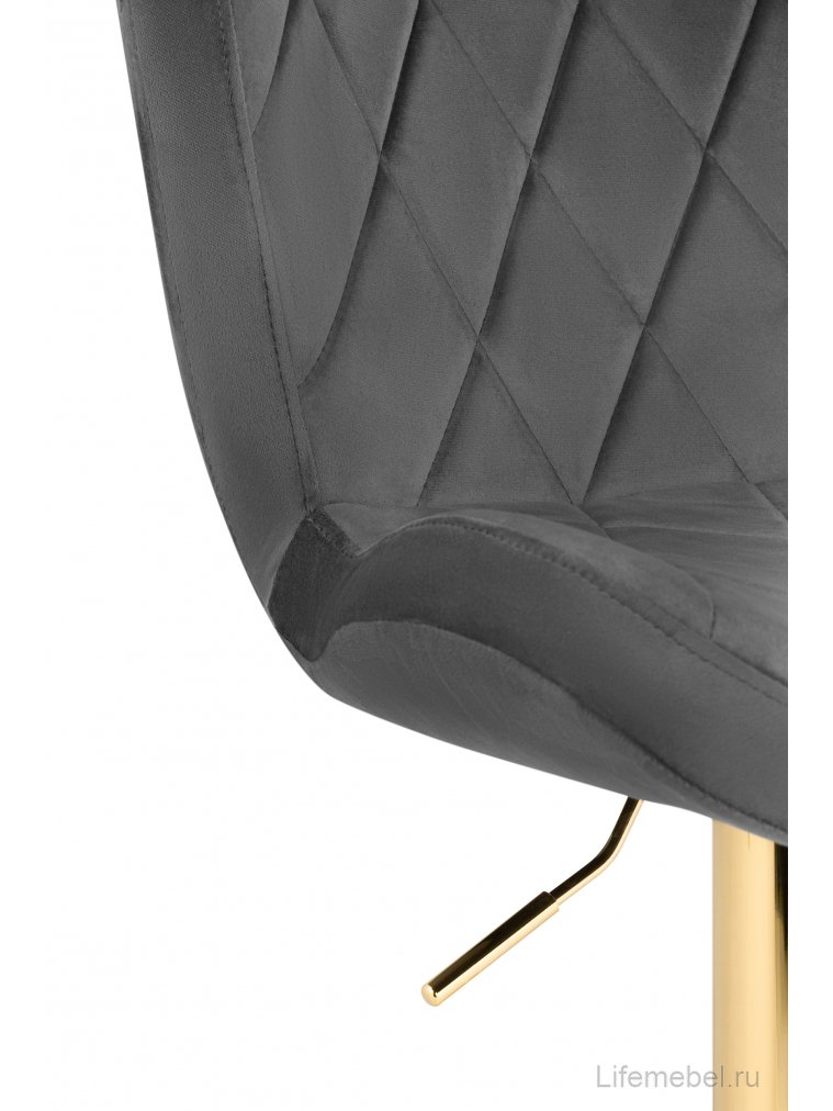 Барный стул Porch dark gray / golden