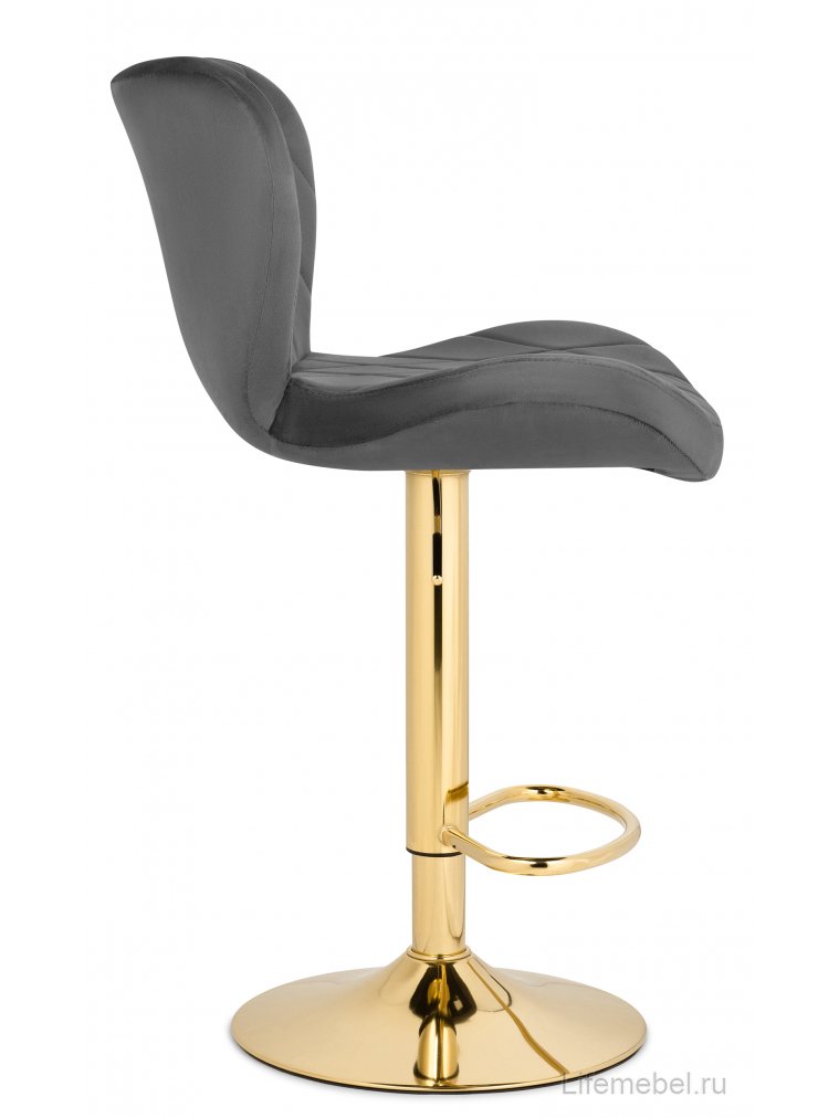 Барный стул Porch dark gray / golden