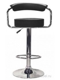 Барный стул Ronan T-305G black leather