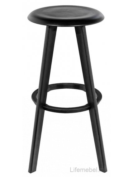 Барный стул с функцией вращения черный