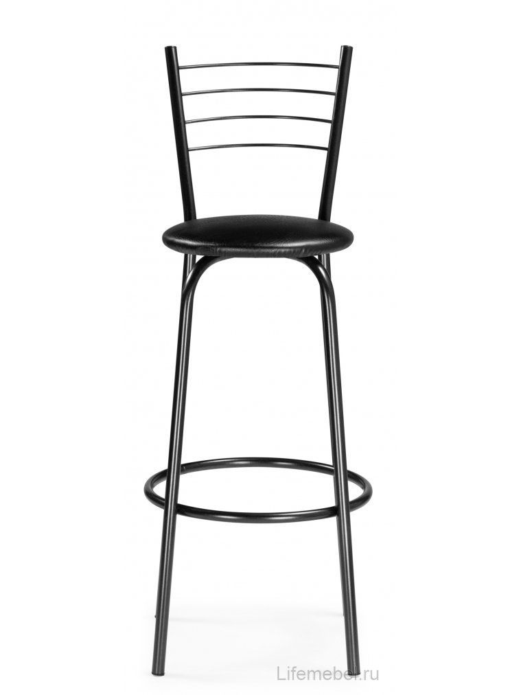 Барный стул Sadov черный / светлый мусс