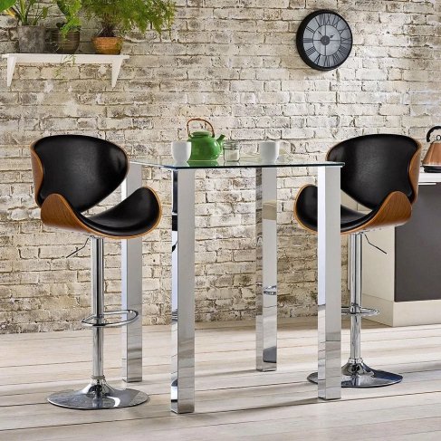 Барный стул Serene Harmony черный;коричневый