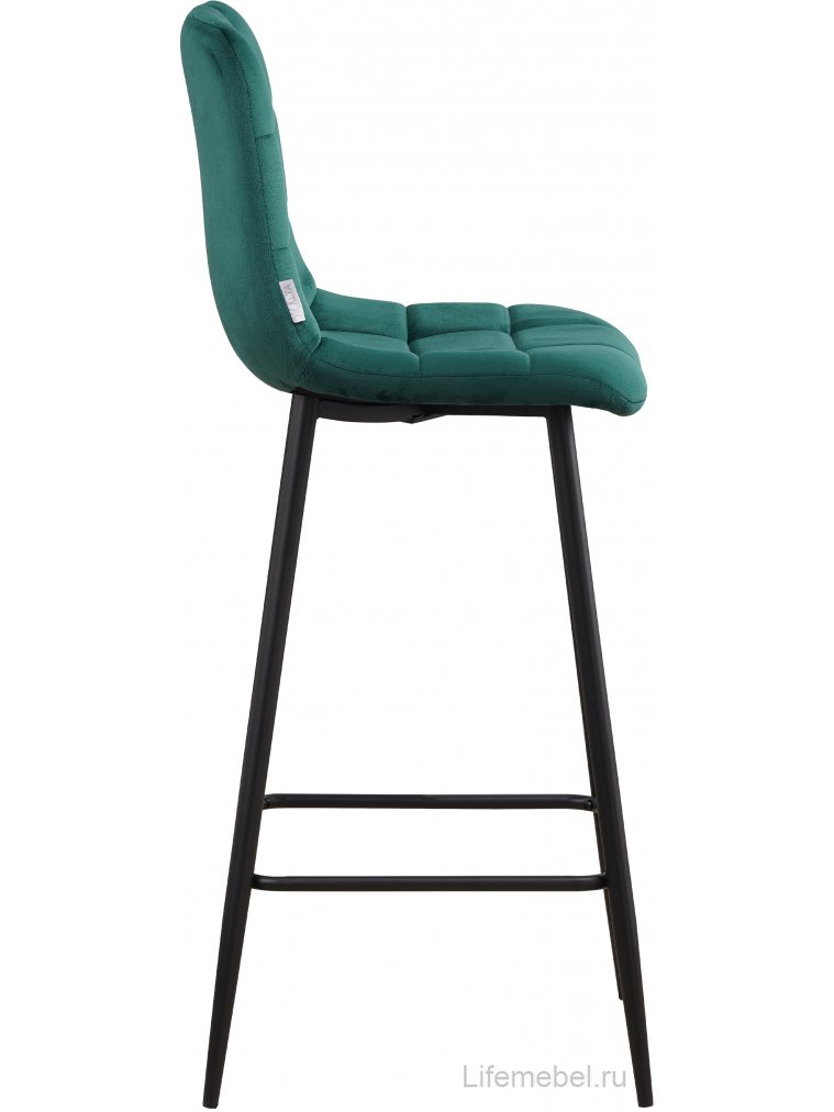 Барный стул Bronx BC809 изумруд 56 / черный