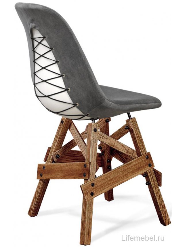 Барный стул SHT-S71 грифельный / дуб брашированный