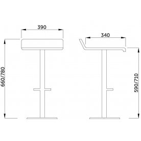 Барный стул Slim