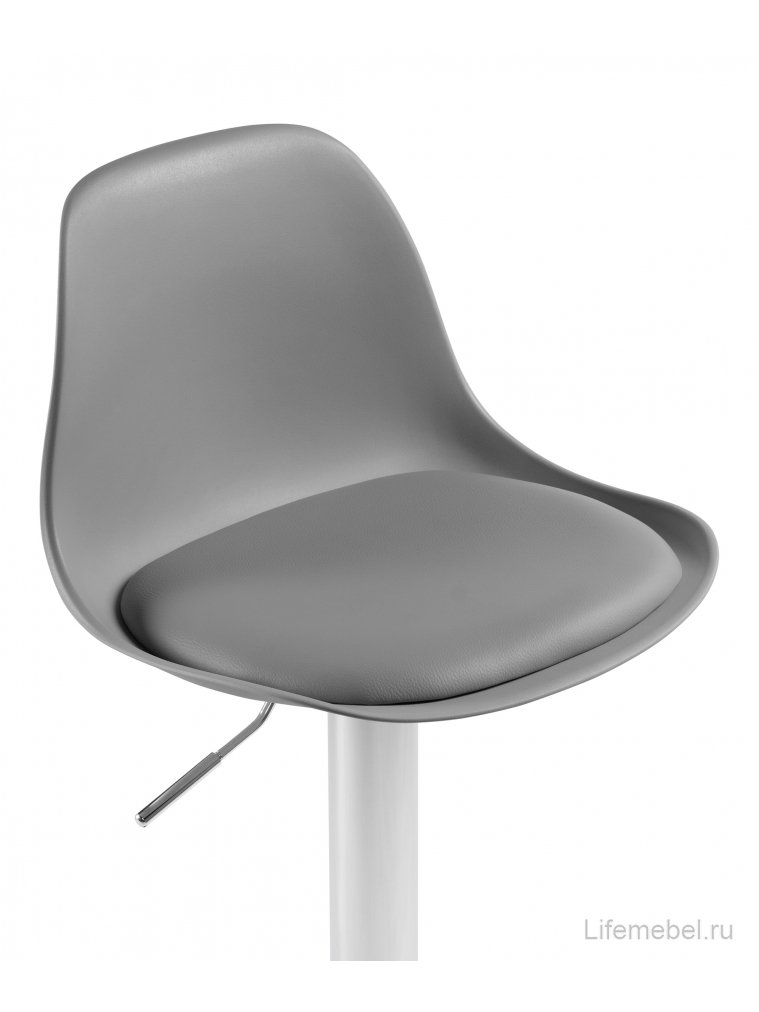 Барный стул Soft gray / chrome