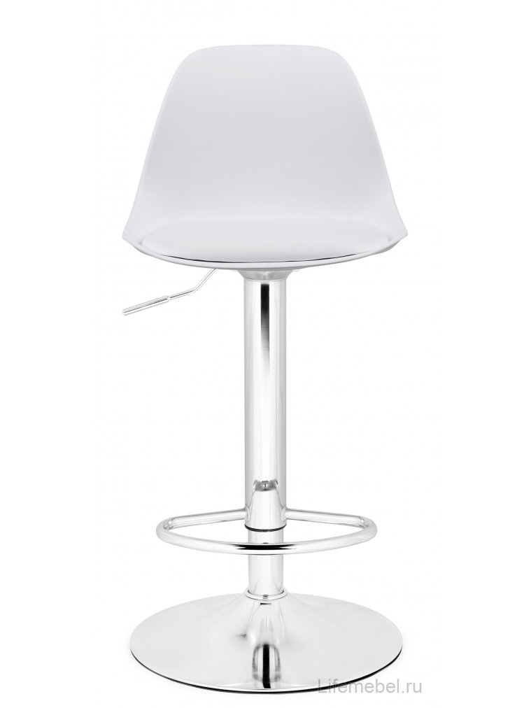Барный стул Soft white / chrome