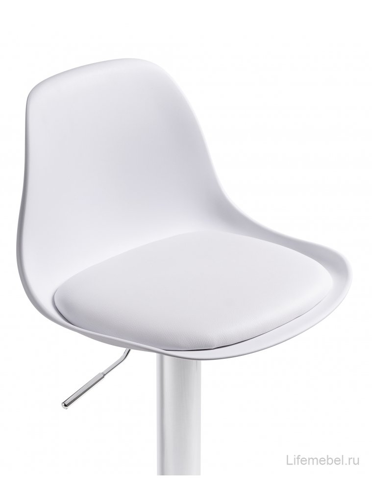 Барный стул Soft white / chrome