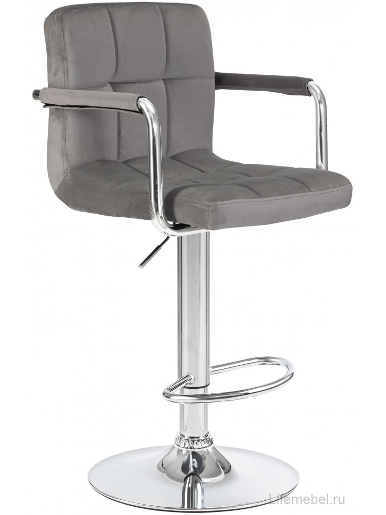 Барный стул Kruger Arm серый