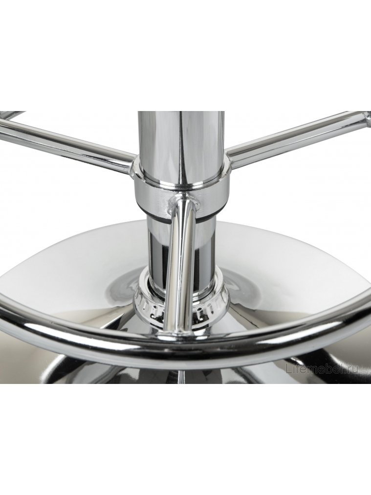 Барный стул 5008-LM Bruno черно-белый / хром