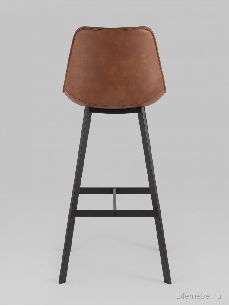 Барный стул Эльтон, экокожа, коричневый