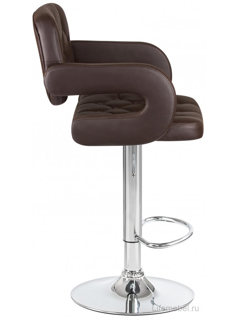 Барный стул 3460-LM Tiesto коричневый / хром