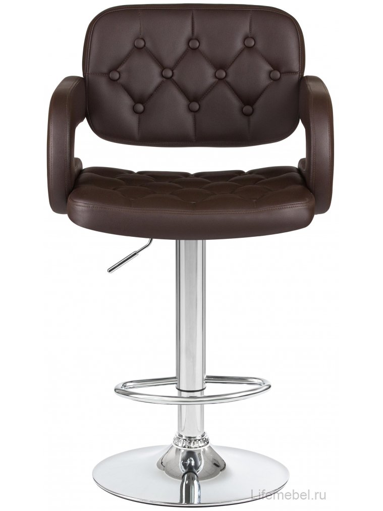 Барный стул 3460-LM Tiesto коричневый / хром