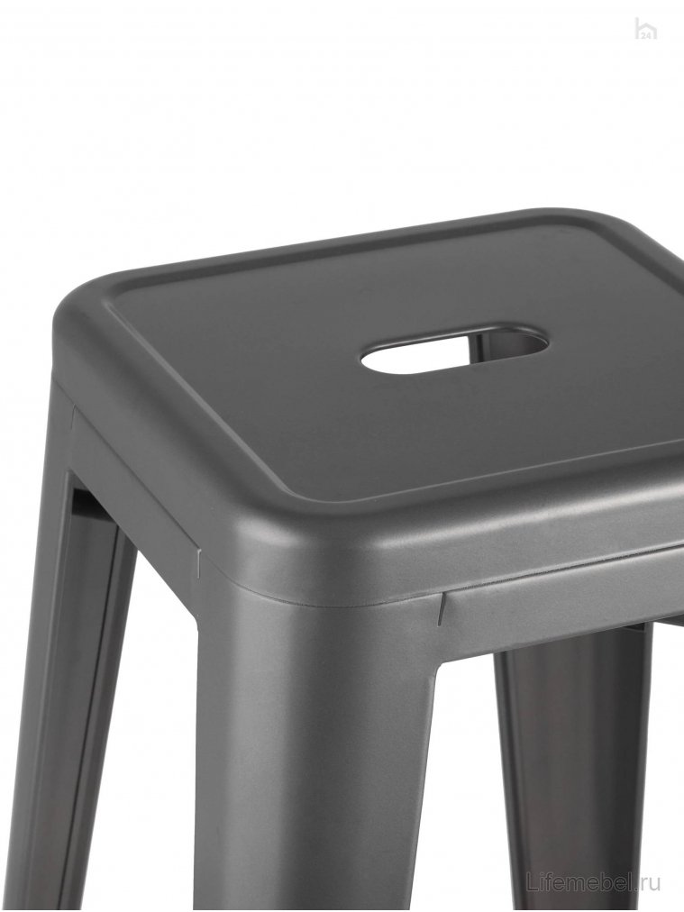 Барный стул Тиоли серебристый матовый