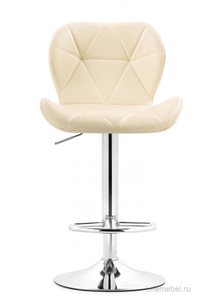 Барный стул Trio beige / chrome