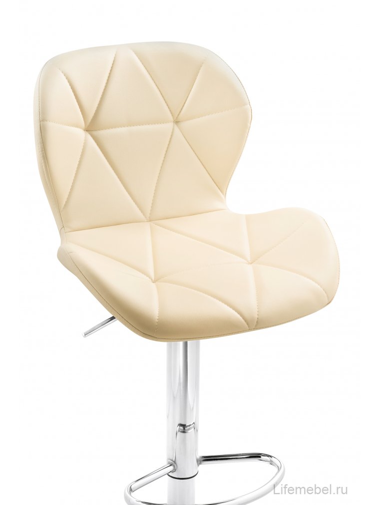 Барный стул Trio beige / chrome