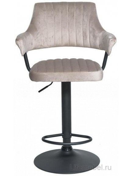 Барный стул WX-1029 бархат beige 8167-17 / black