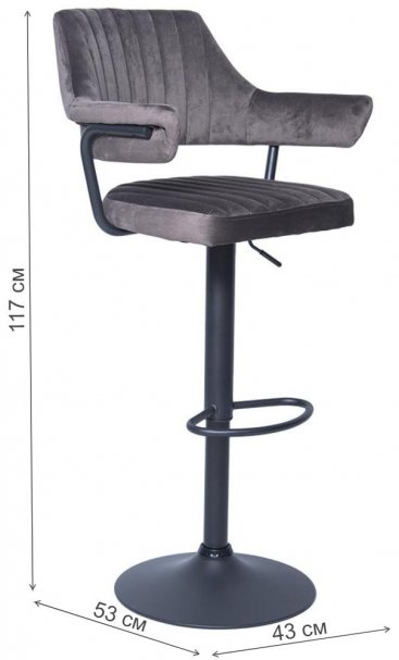 Барный стул WX-1029 бархат light brown