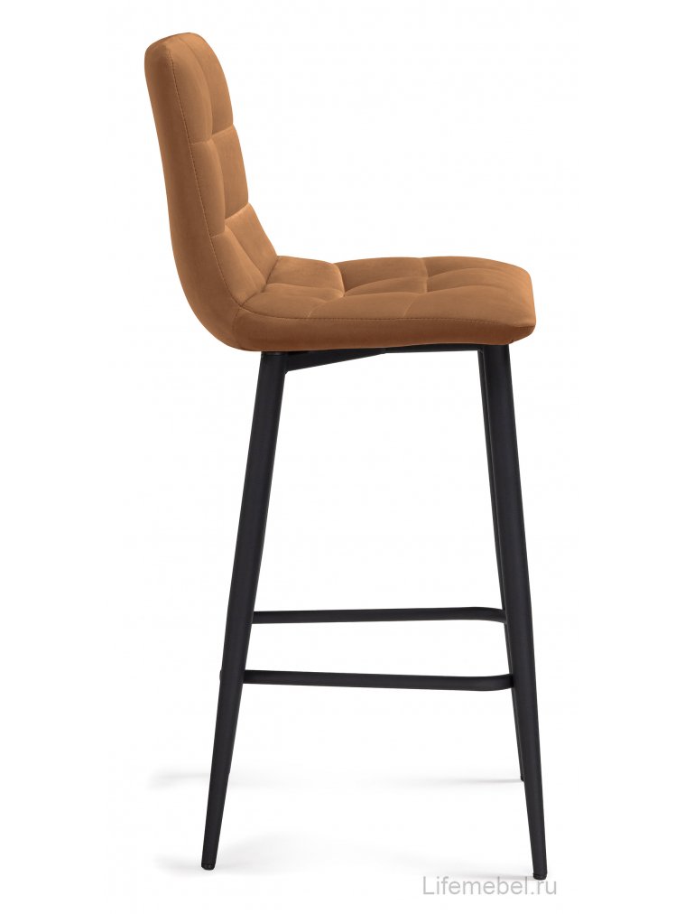 Полубарный стул Чилли К кирпичный / черный
