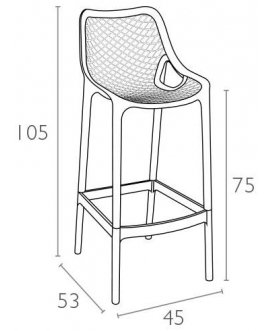 Пластиковый стул Air Bar
