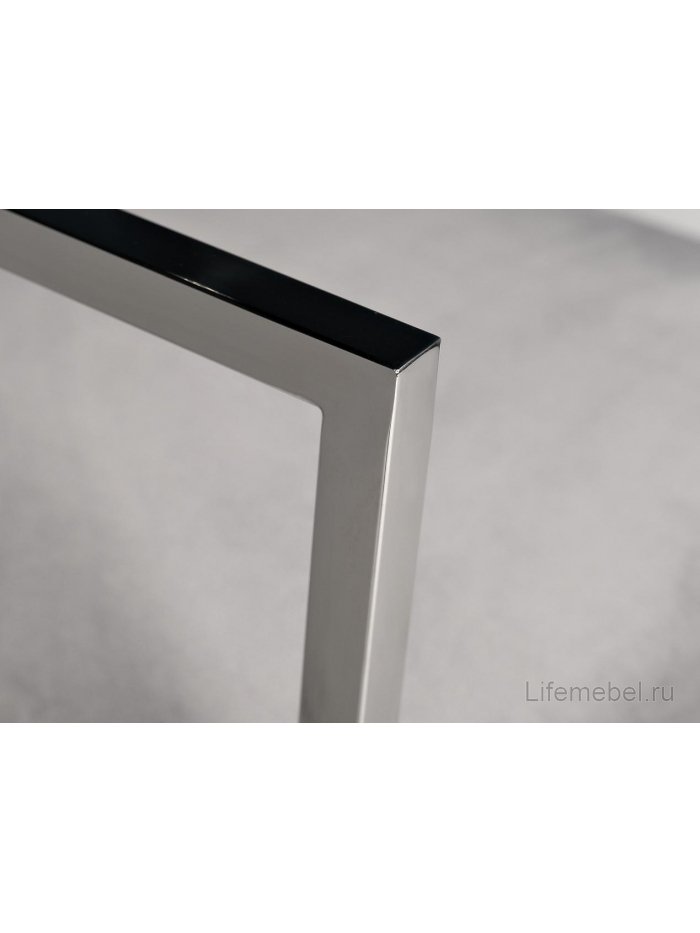 Полубарный стул 76AR-60337 велюр серый / хром