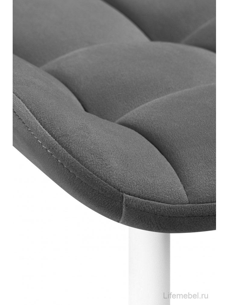 Полубарный стул Алст темно-серый (velutto 32) / белый