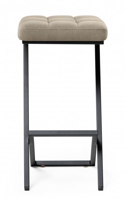 Полубарный стул Амаури микровелюр катания хумус / черный