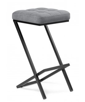 Барный стул Амаури темно-серый / черный матовый