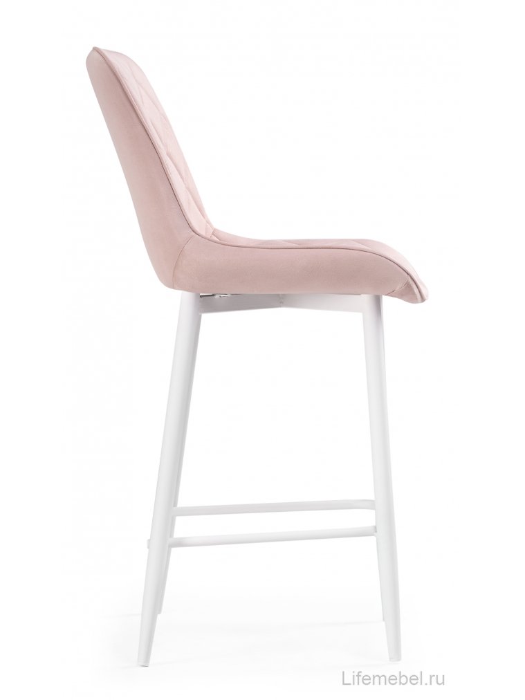 Полубарный стул Баодин К розовый / белый