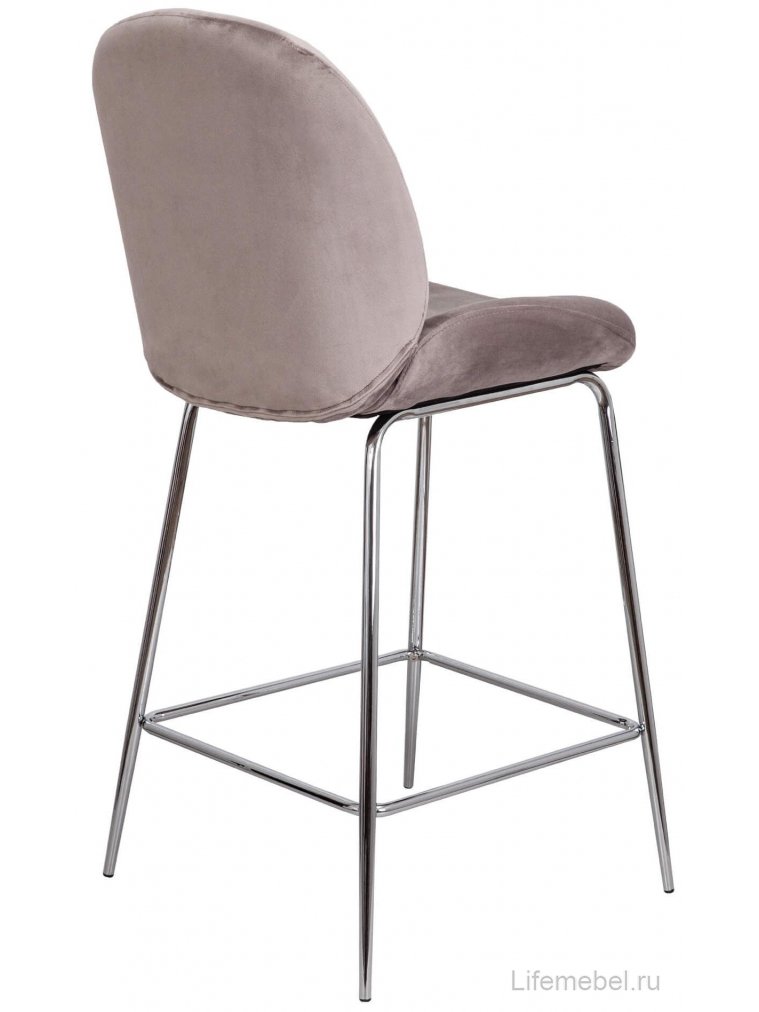 Полубарный стул Trend велюр бежевый