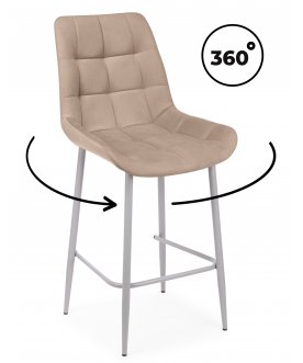 Полубарный стул Стронг латте (zd 290) / серый