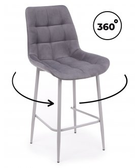 Полубарный стул Стронг темно-серый (zd 995) / серый
