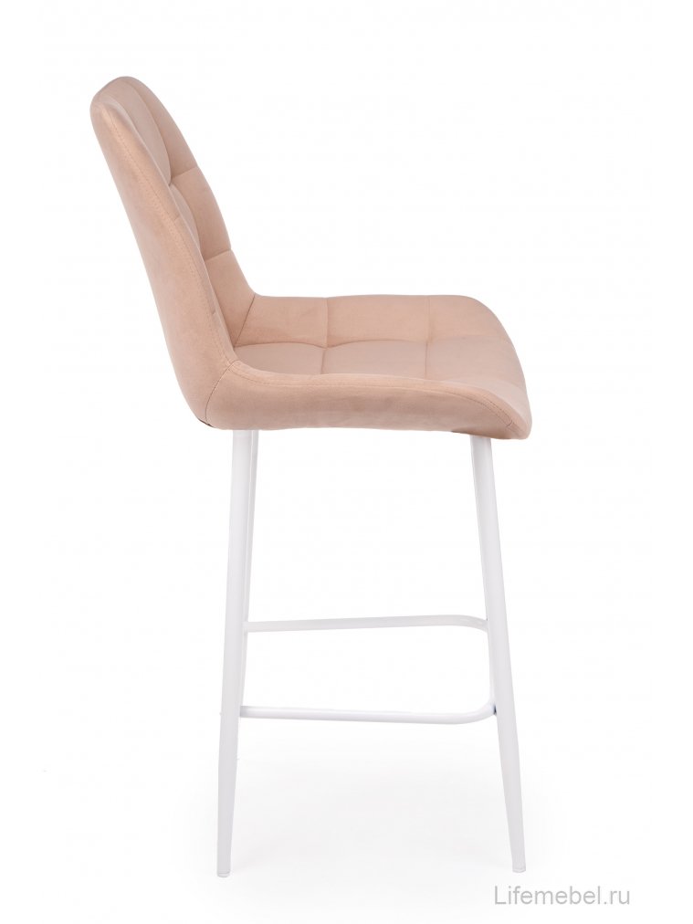 Полубарный стул Челси бежевый (zd 210) / белый