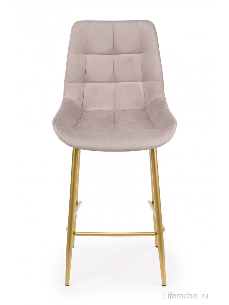 Полубарный стул Челси латте (zd 290) / золотой