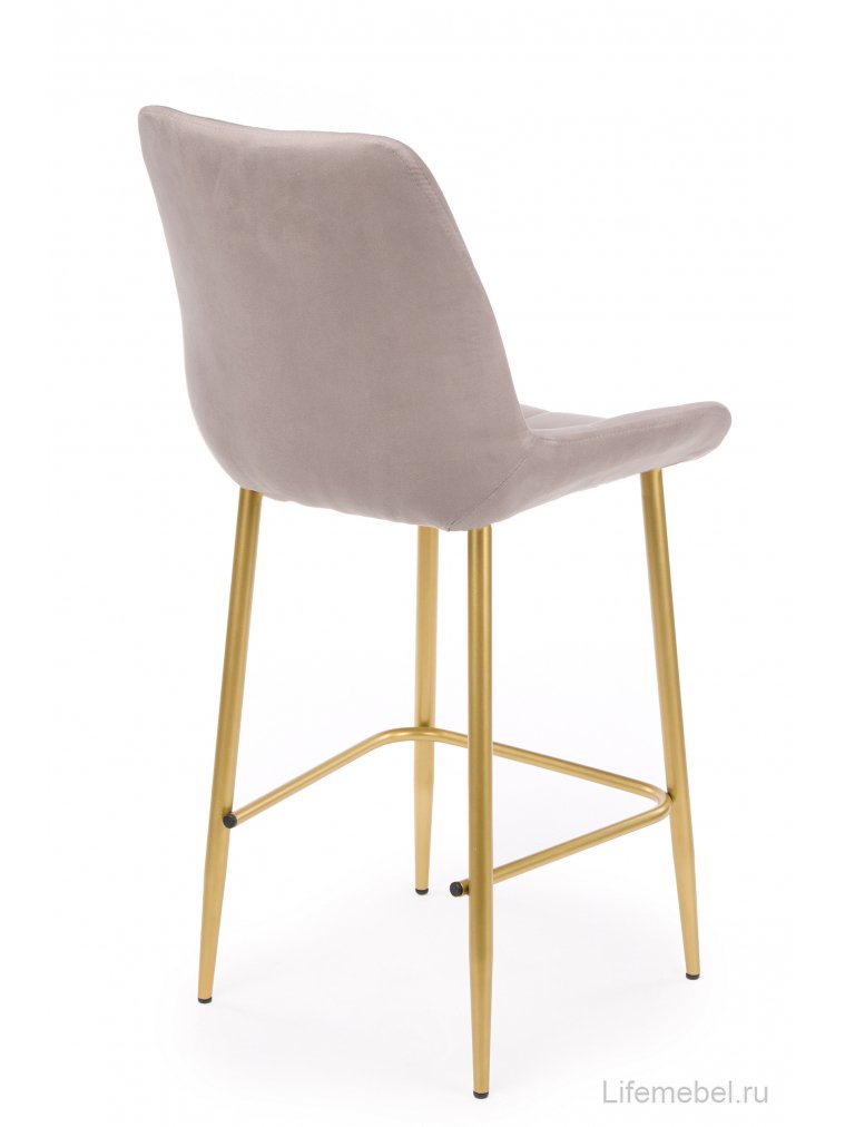 Полубарный стул Челси латте (zd 290) / золотой