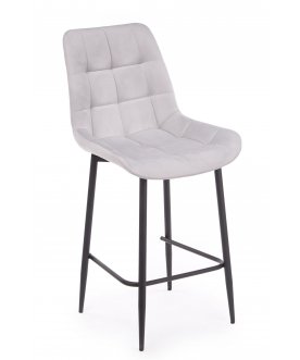 Полубарный стул Челси светло-серый (zd 960) / черный
