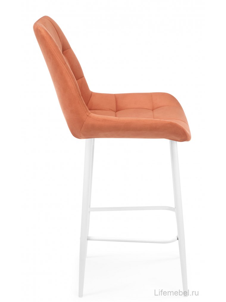 Полубарный стул Челси терракотовый (zd 432) / белый