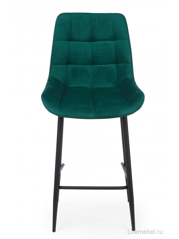 Полубарный стул Челси зеленый (zd 667) / черный