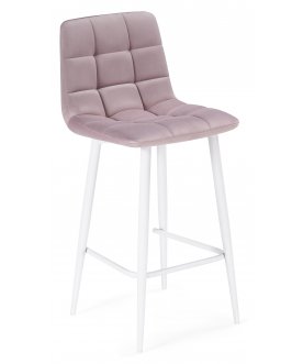 Полубарный стул Чилли Мини розовый велюр (california 390)