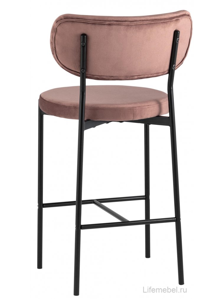 Полубарный стул Тунор пыльно-розовый