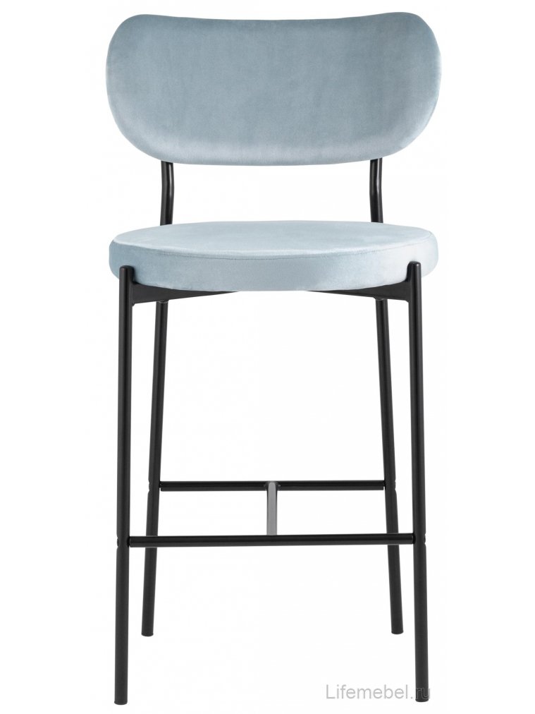 Полубарный стул Тунор серо-голубой