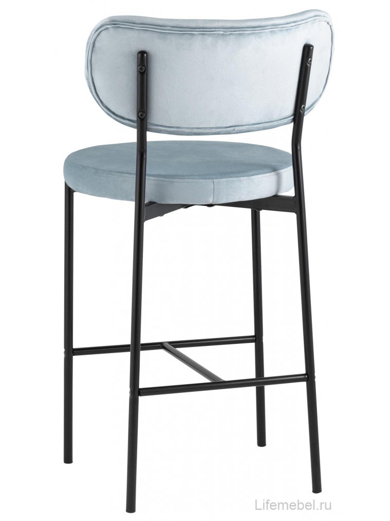 Полубарный стул Тунор серо-голубой