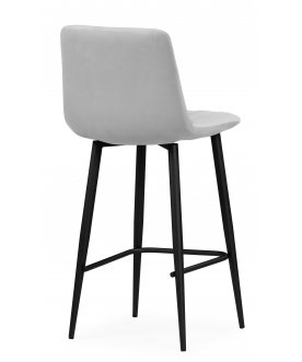 Стул барный Дани Мини светло-серый (zd 960) / черный np