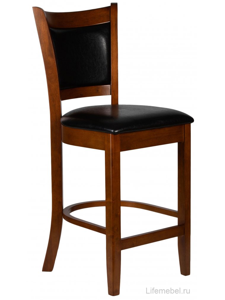 Полубарный стул Garry Counter шоколад черный