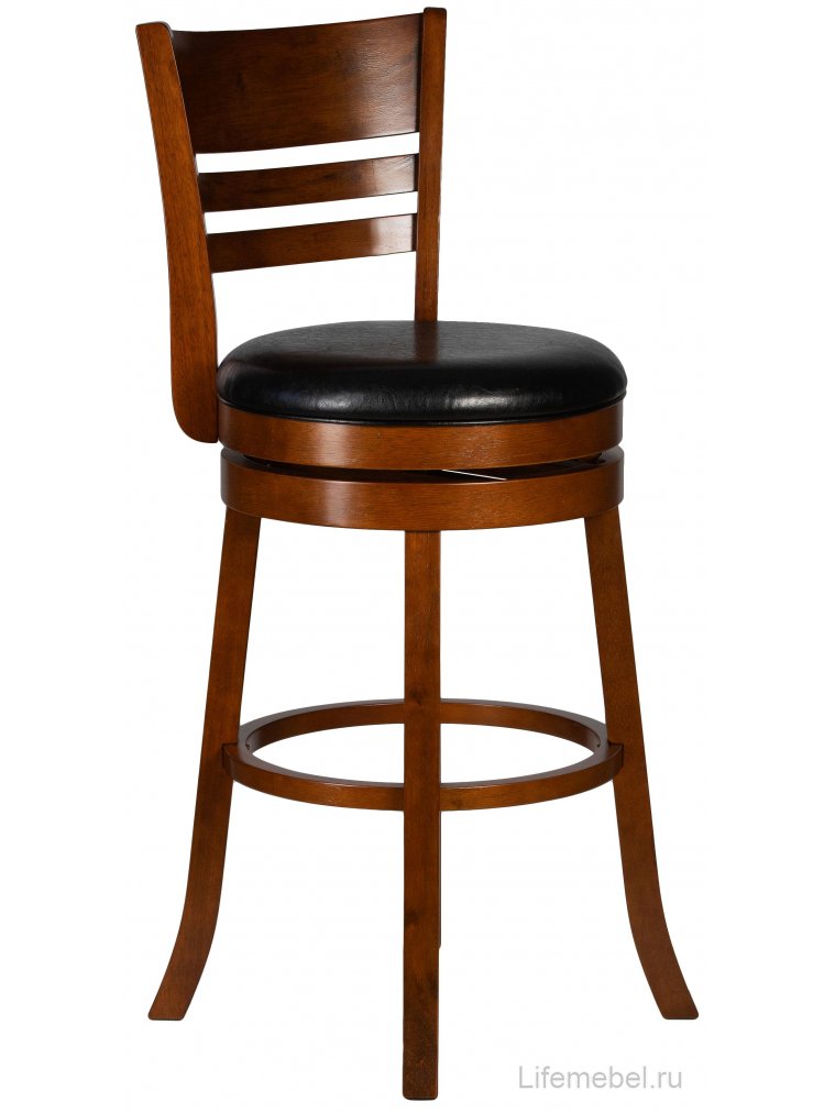 Полубарный стул William Counter шоколад черный