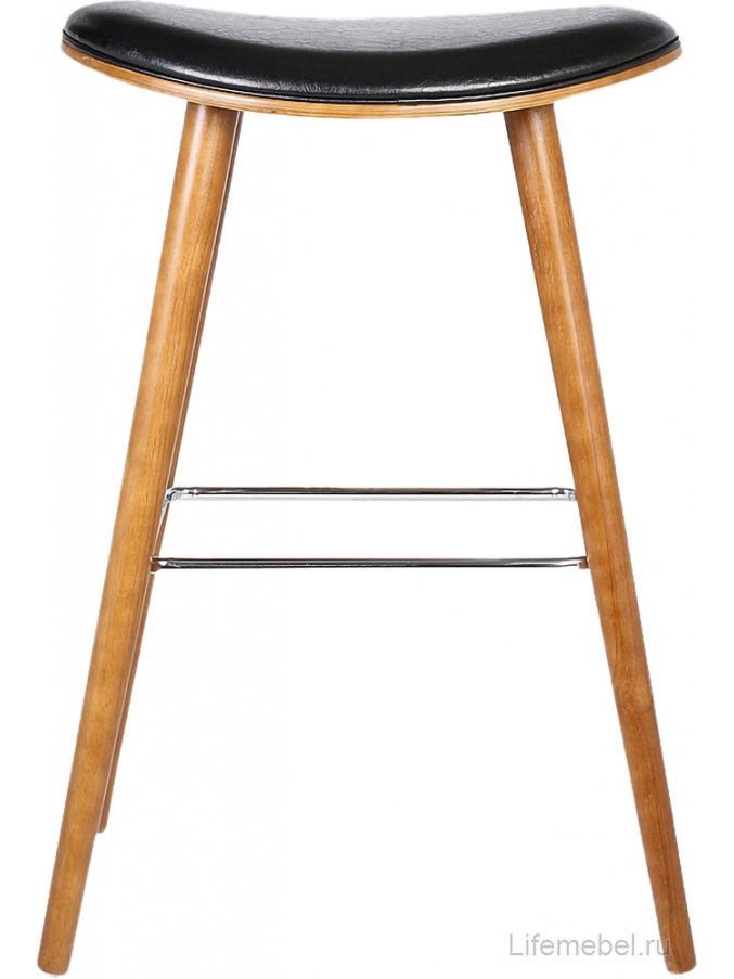Полубарный стул JY1730-65 черный / орех