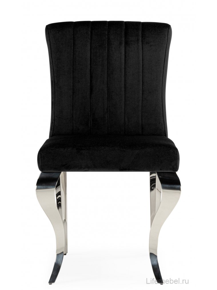 Стул на металлокаркасе Joan черный / хром