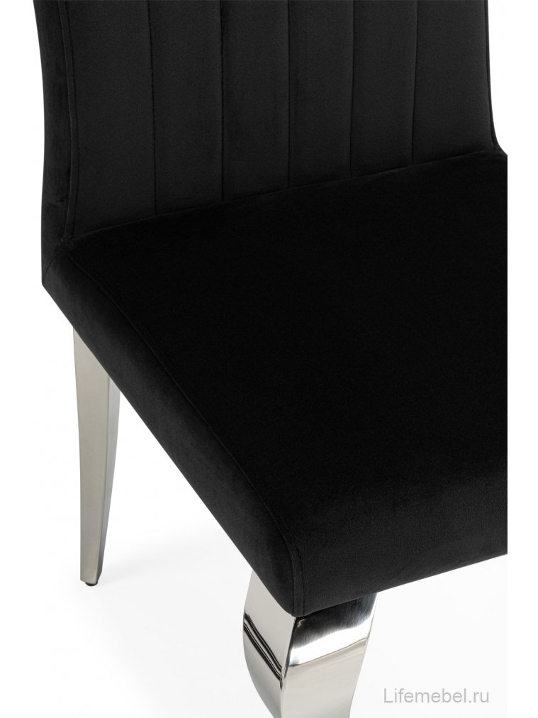 Стул на металлокаркасе Joan черный / хром