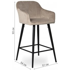 Полубарный стул WY-22