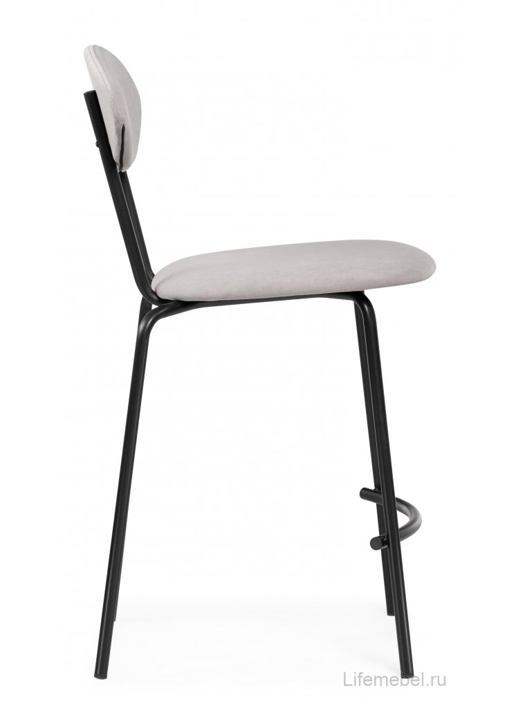 Полубарный стул Коумо катания смок / черный матовый